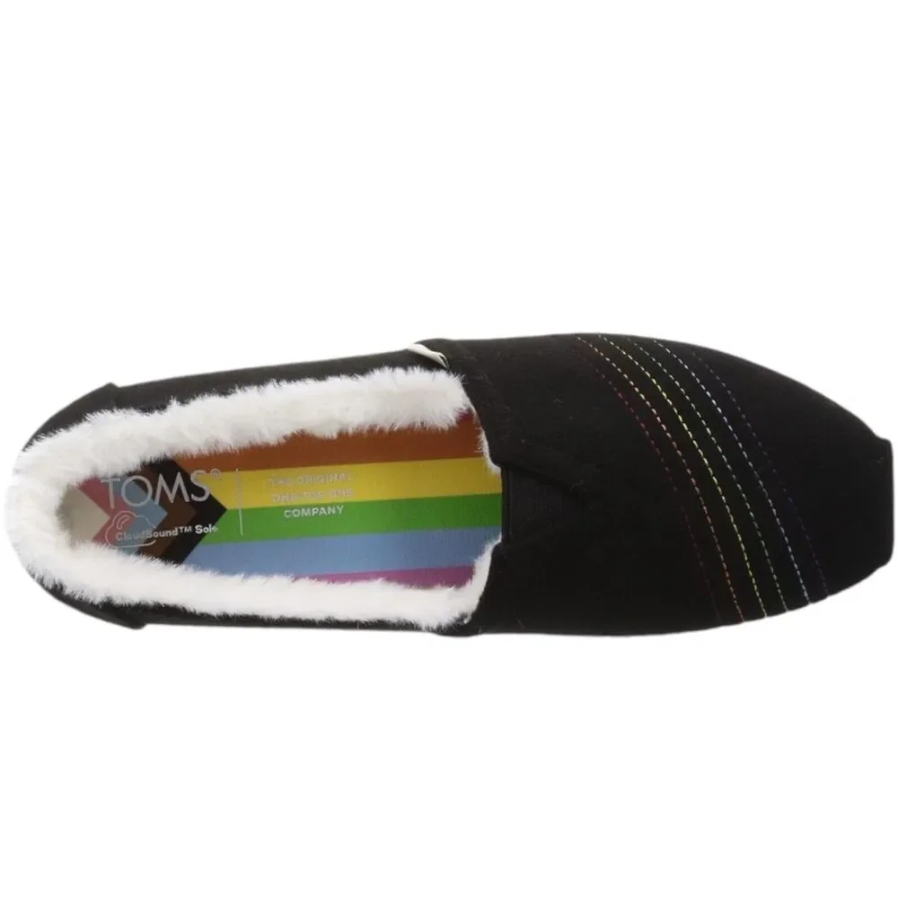 TOMS‎ Shoes Women Size 6.5 Alpagarta Faux Fur Lined Slip-On